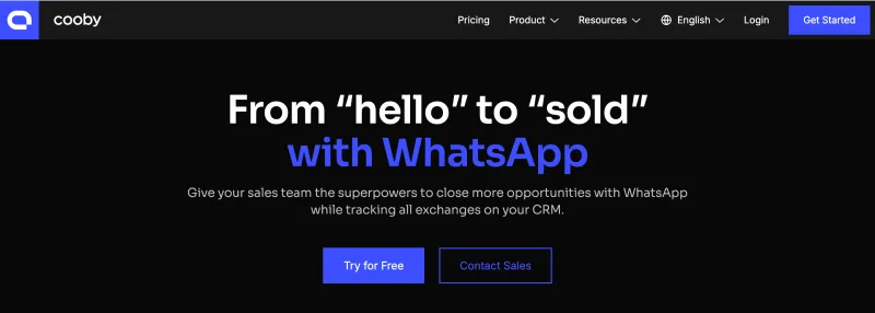 Best WhatsApp marketing tool - Cooby