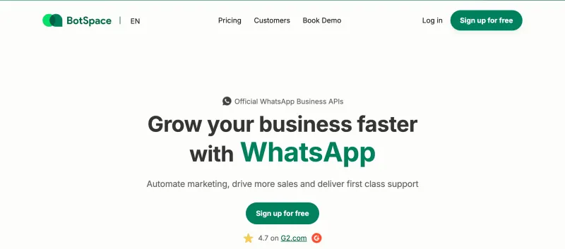 Best WhatsApp marketing tool - BotSpace