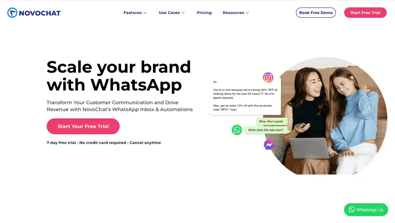 Best WhatsApp marketing tool - NovoChat